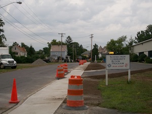 New sidewalk construction on Bigelow Avenue